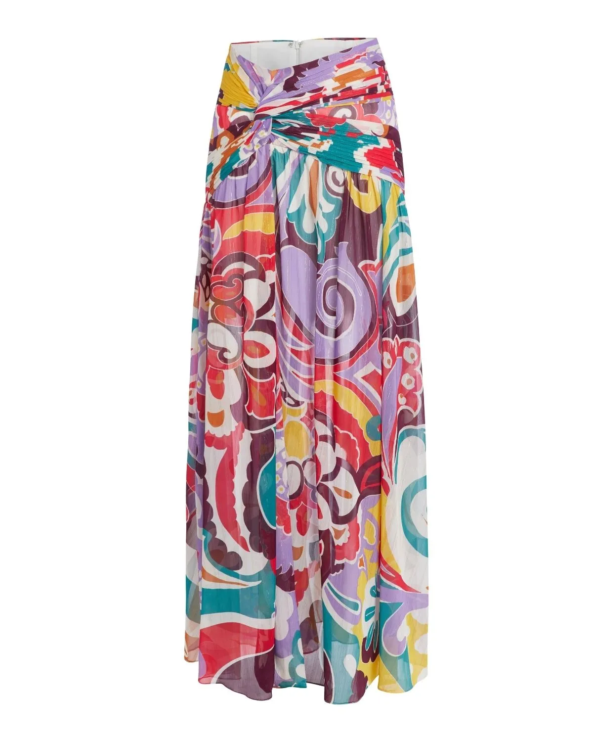 Daydreamer High Slit Maxi Skirt Multi - PatBO