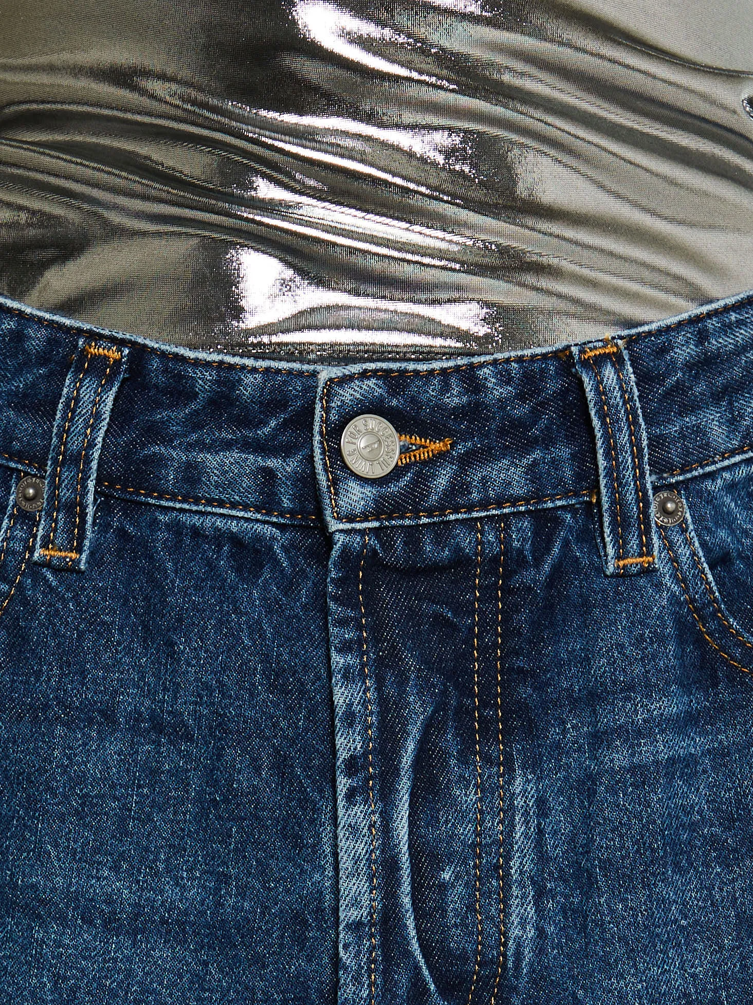 De-Pago Skirt in Medium Blue