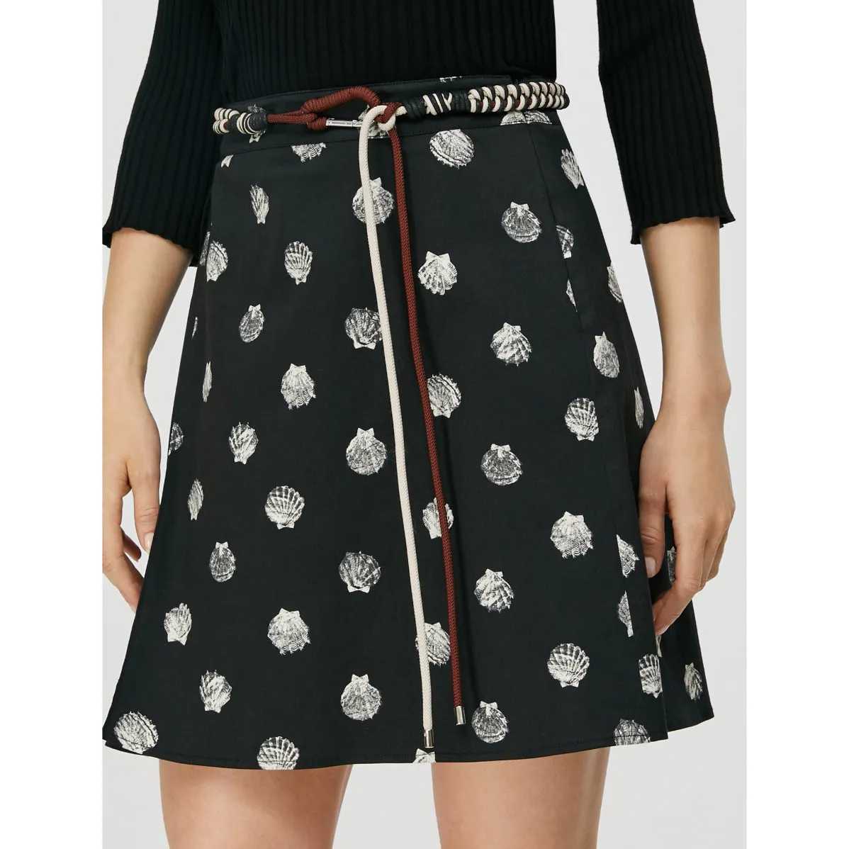 Discorso Skirt - Black Pattern