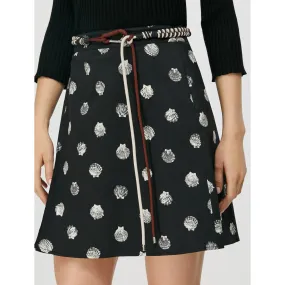 Discorso Skirt - Black Pattern