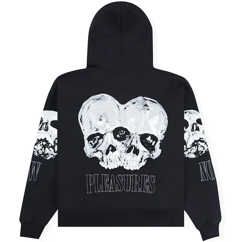 Double Skull Hoodie Black