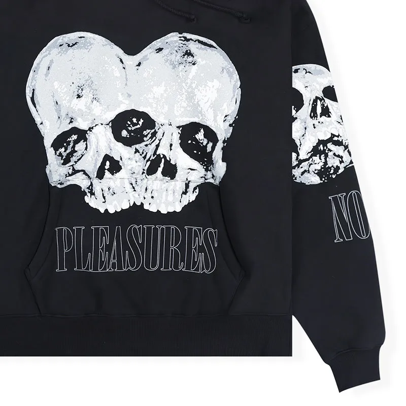 Double Skull Hoodie Black