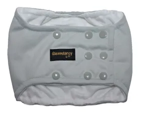 Dove Grey Dog Belly Band - Poppers