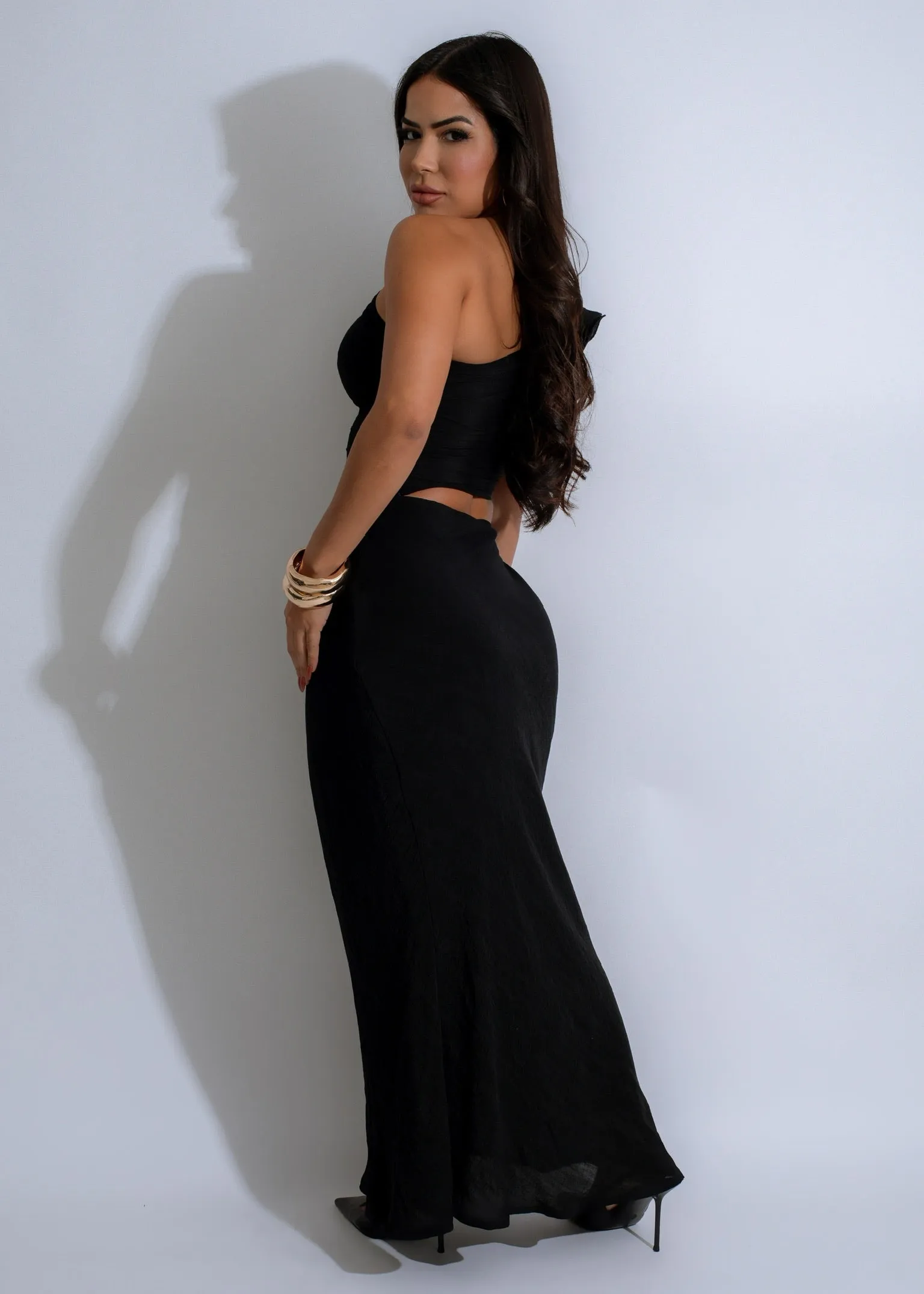 Enchanted Noir Skirt Set Black