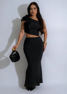Enchanted Noir Skirt Set Black