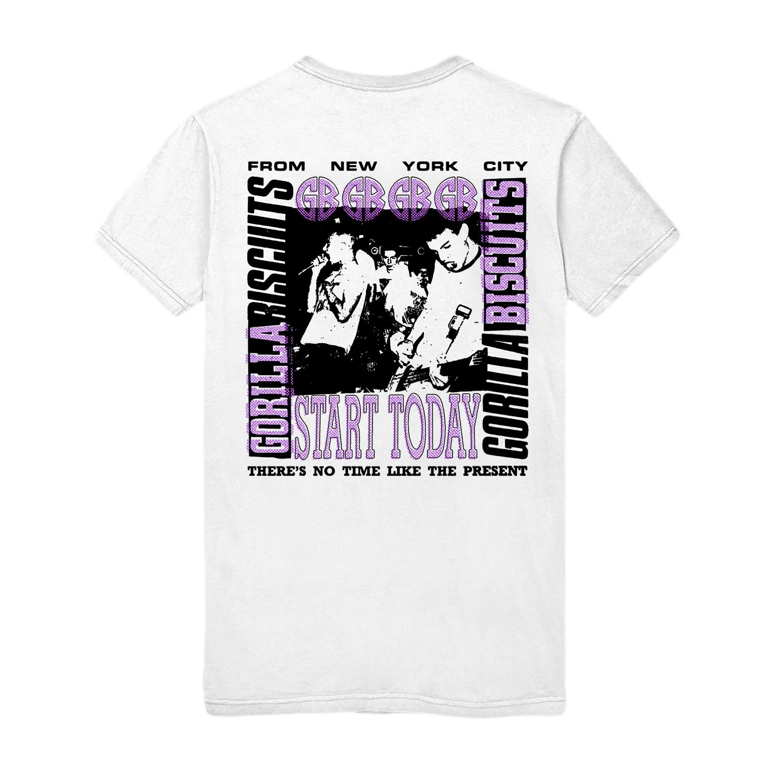 Evolution Purple Print White T-Shirt
