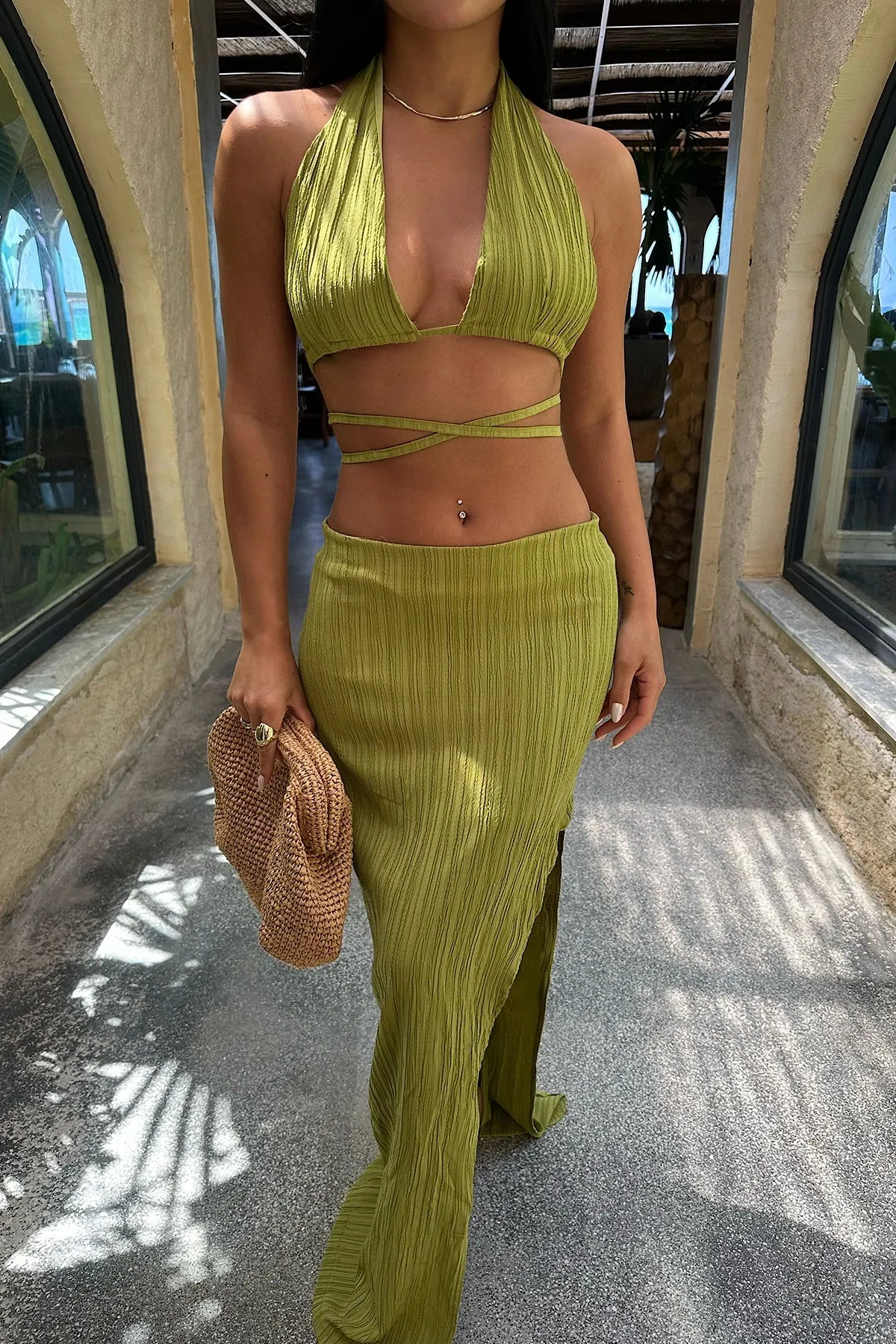 EYY Women Green Skirt Suit - Liepāja