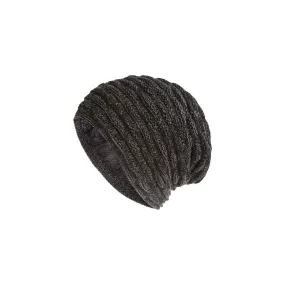FancyGrab Unisex Fleece-Lined Knit Slouchy Beanie Hat Yellow