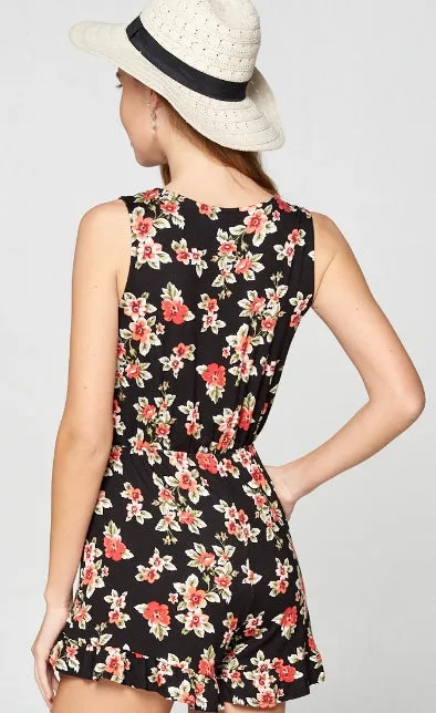 Floral Jersey Romper