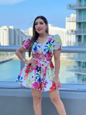 Floral Printed Romper