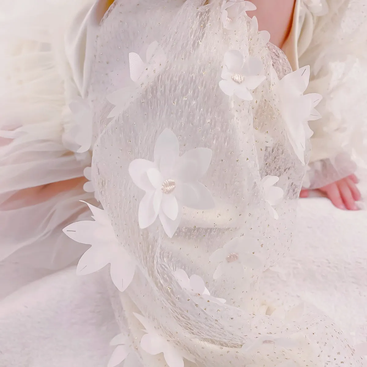Floral Sleeve Tutu Romper