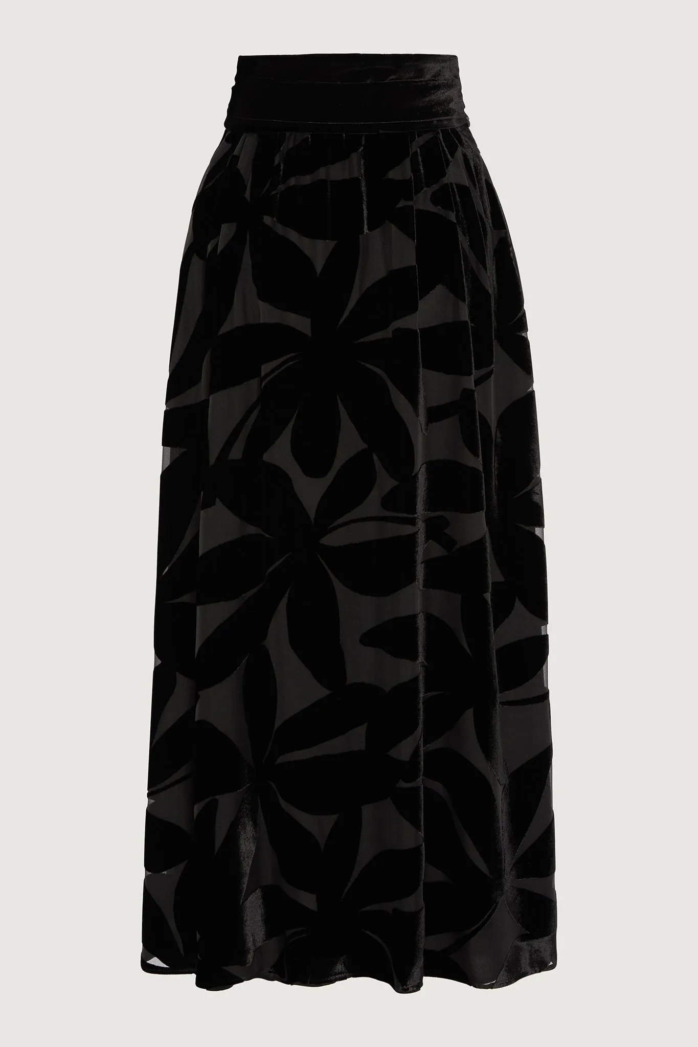 Gianna Velvet Burnout Maxi Skirt