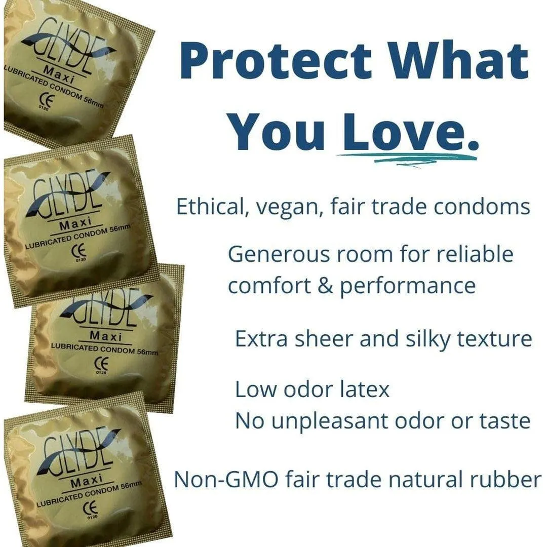 Glyde Maxi LARGE Size Vegan Condoms
