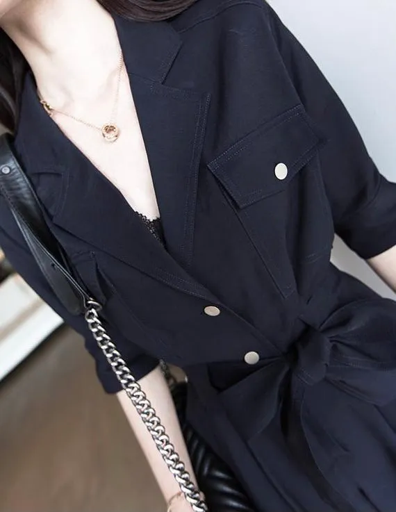 Gracie Short Sleeve Wide Leg Romper