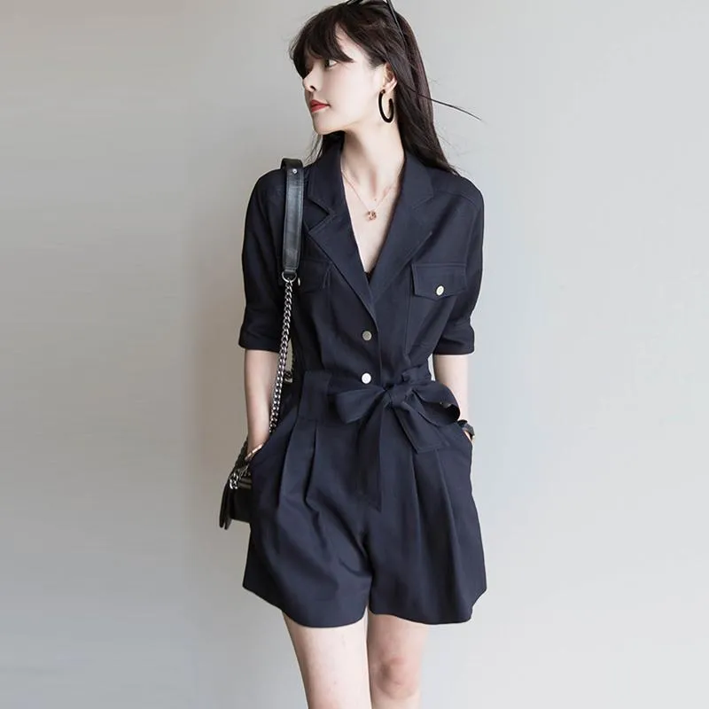 Gracie Short Sleeve Wide Leg Romper