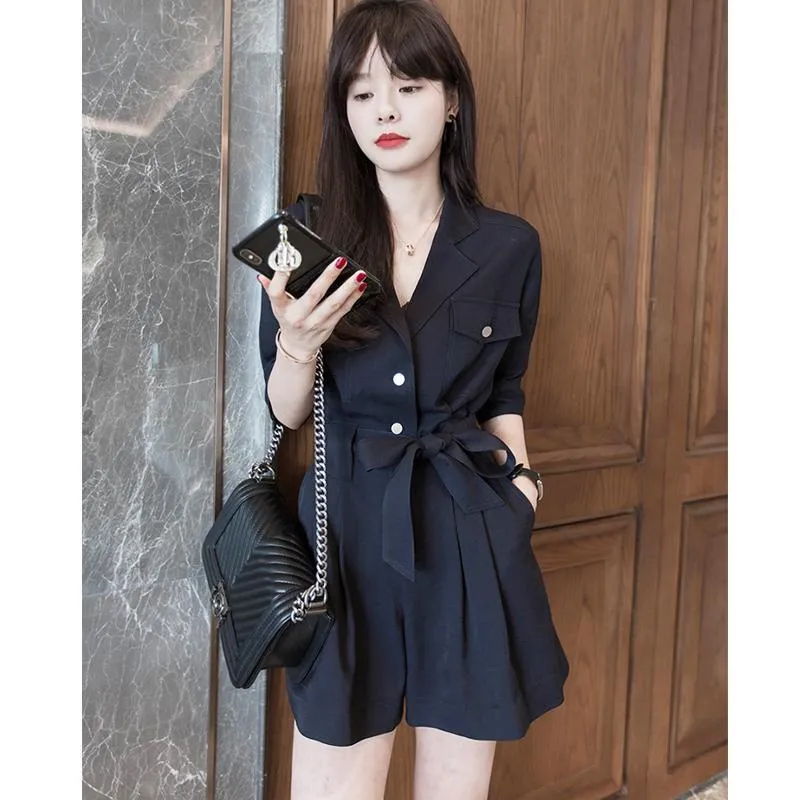 Gracie Short Sleeve Wide Leg Romper