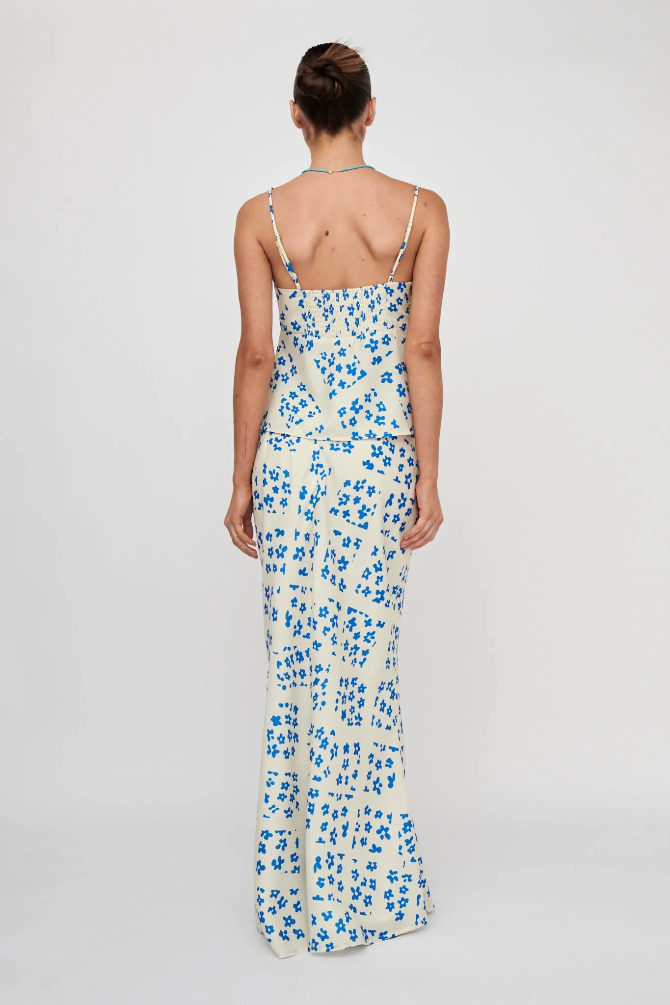 Heart & Soul Maxi Skirt Floral Cream