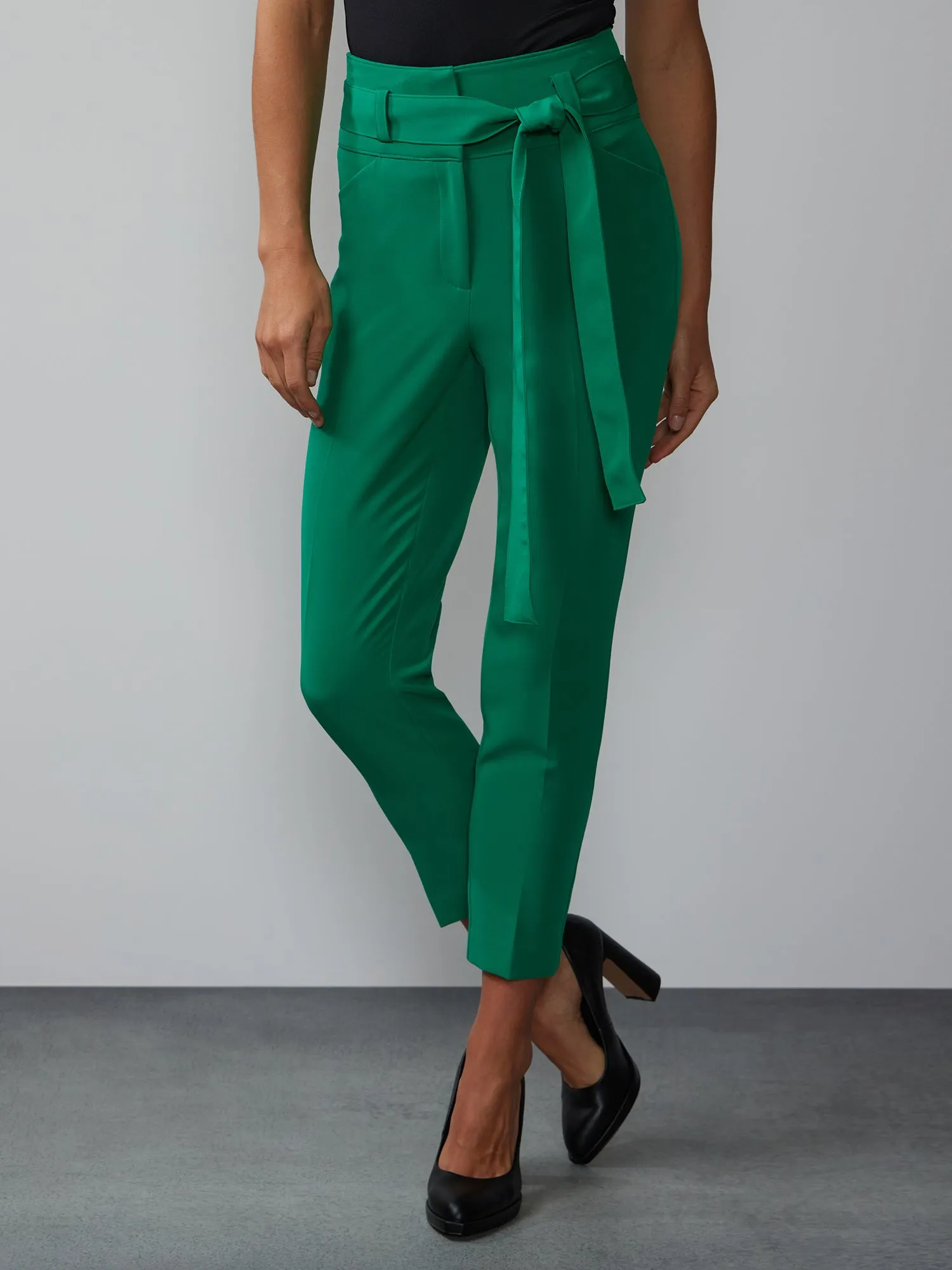 High Rise Cinched Waist Pant