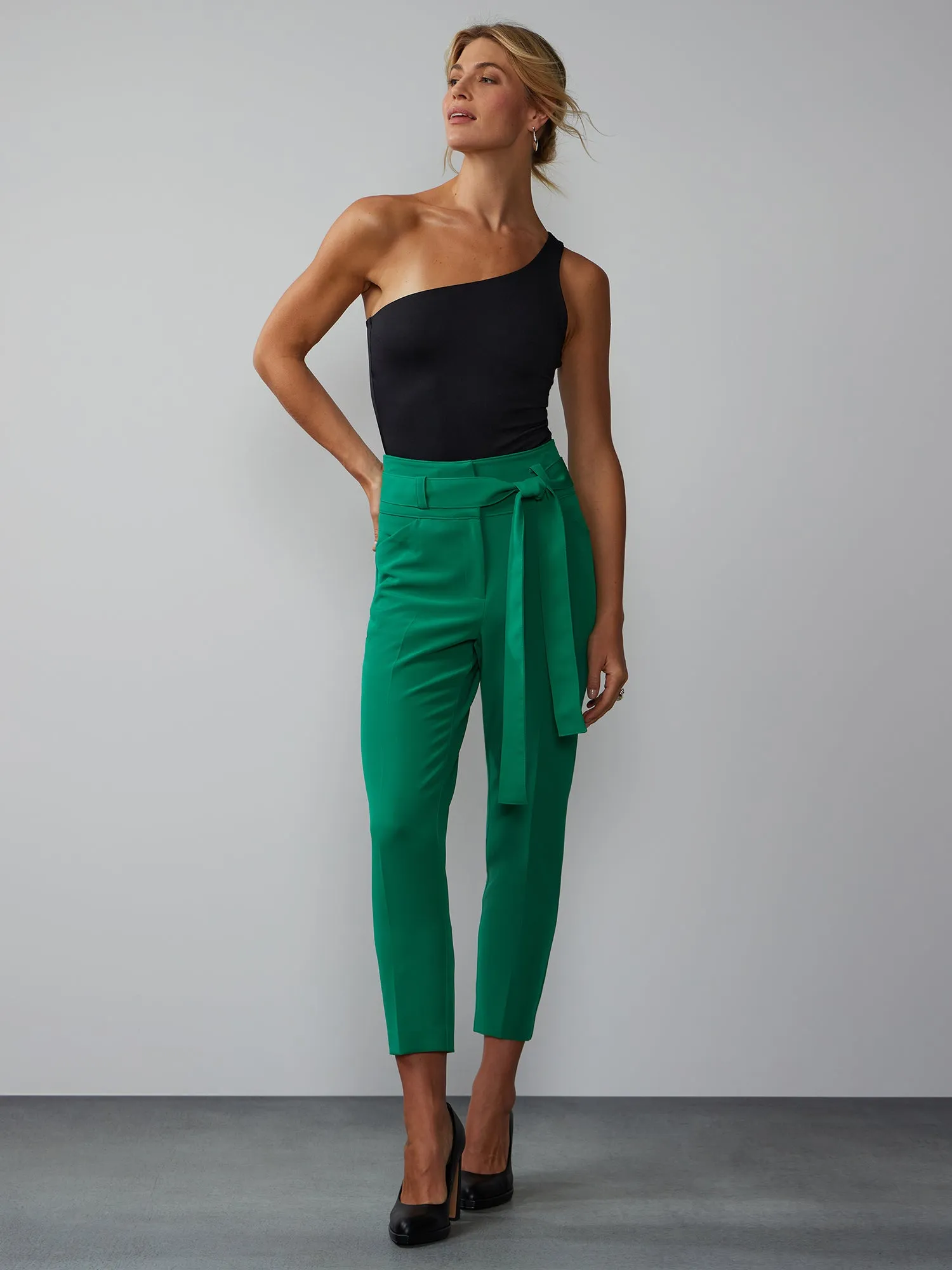 High Rise Cinched Waist Pant