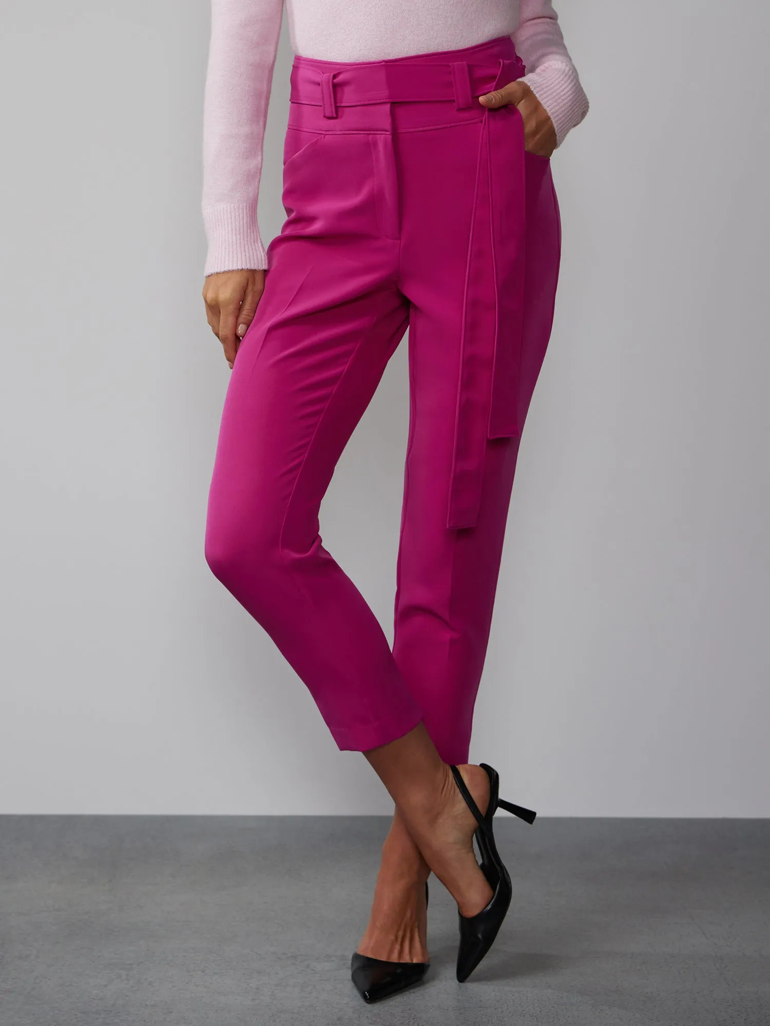 High Rise Cinched Waist Pant