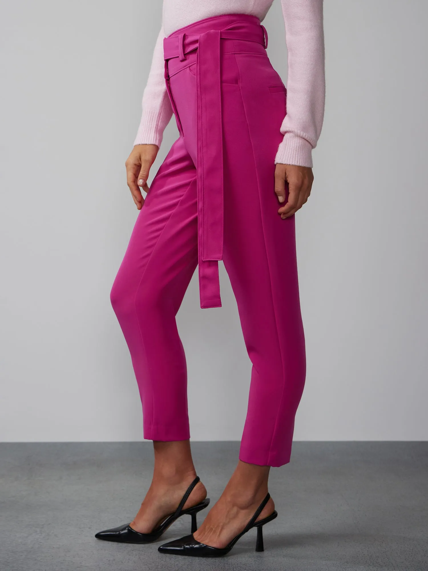 High Rise Cinched Waist Pant