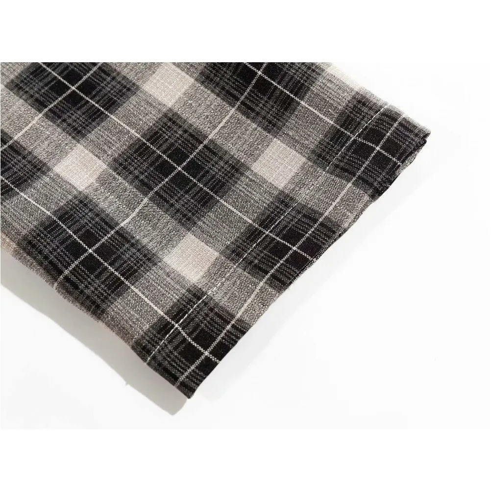 HIGH WAIST CHIC PLAID PANTS