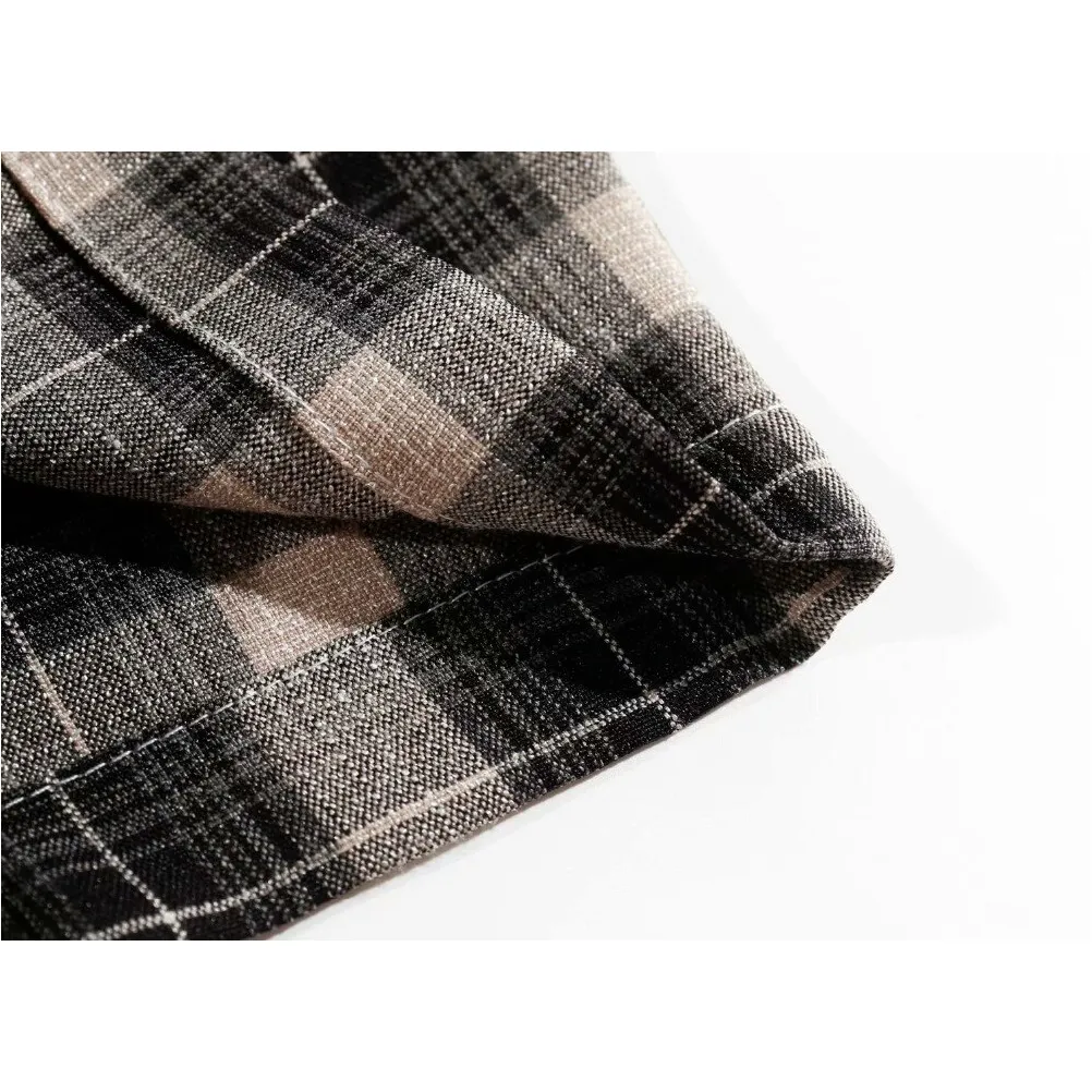 HIGH WAIST CHIC PLAID PANTS