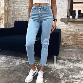 High Waist Fashion Denim Pencil Pants