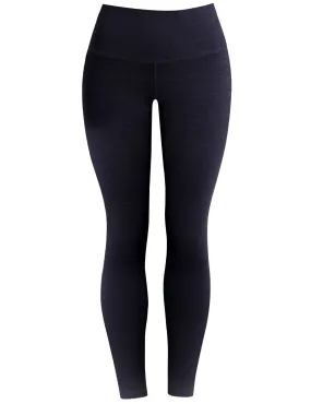 High Waist Running Pants heatherdarknavy_Running