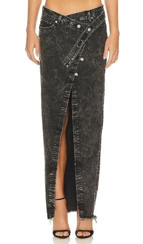 h:ours Gigi Maxi Skirt in Black