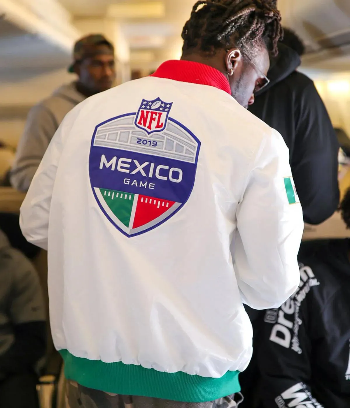 LA Chargers Mexico 2019 White Satin Jacket