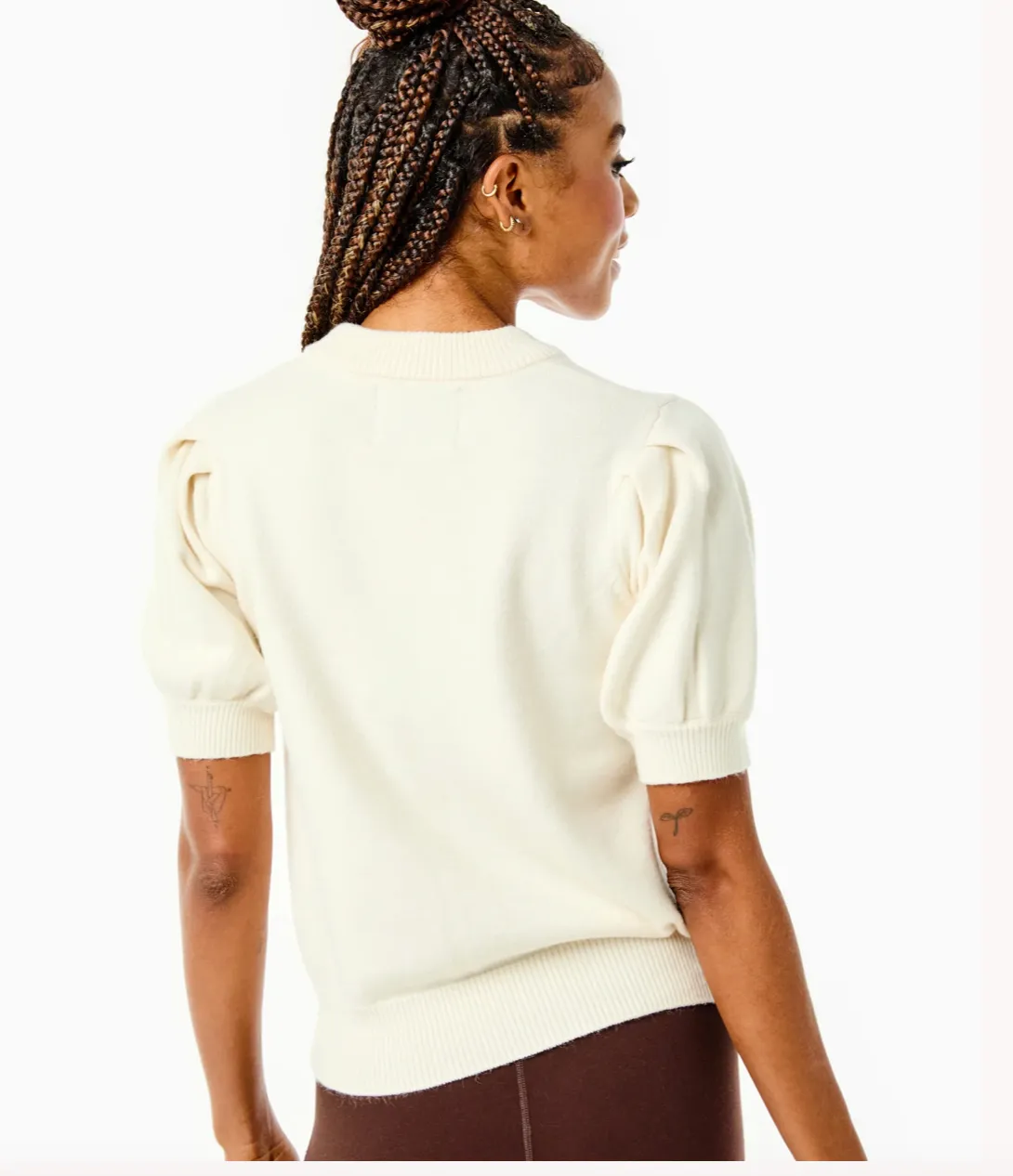 Locust Active Sweater- Cream