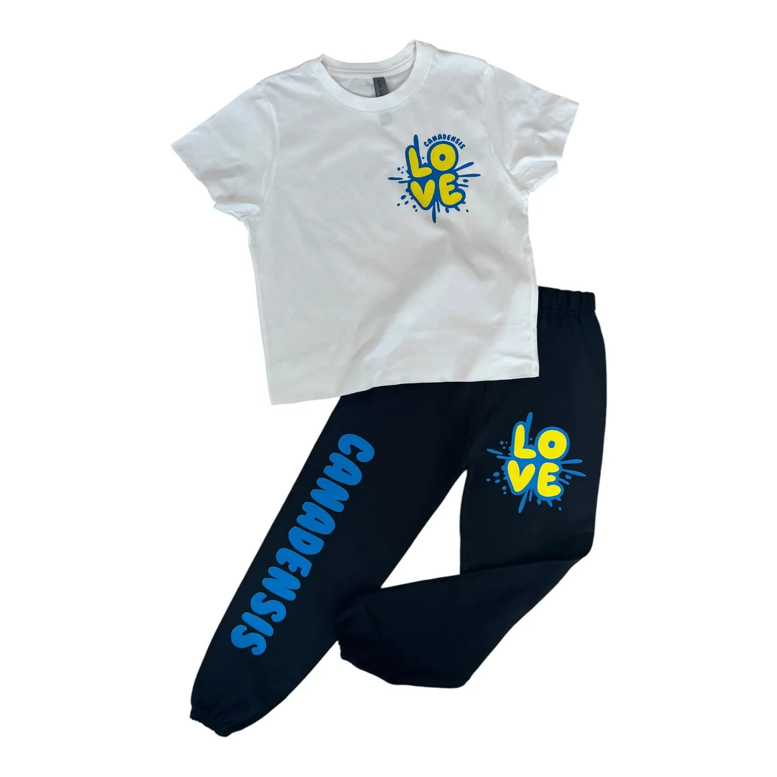Love Splatter Camp Cropped Tee