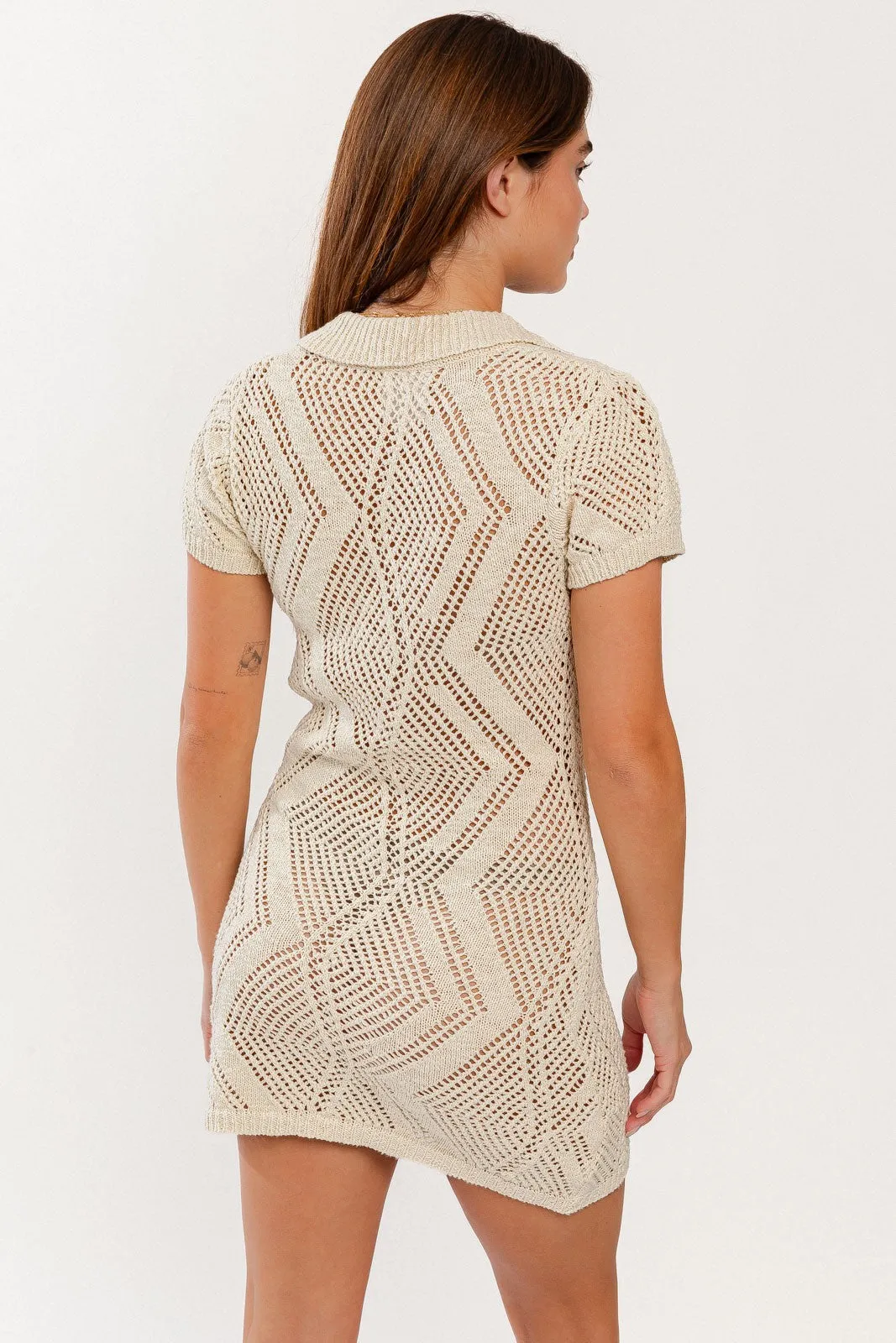 Macrame Me knit dress