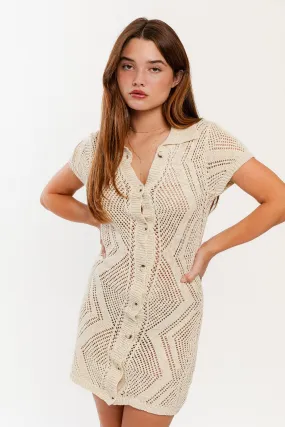 Macrame Me knit dress