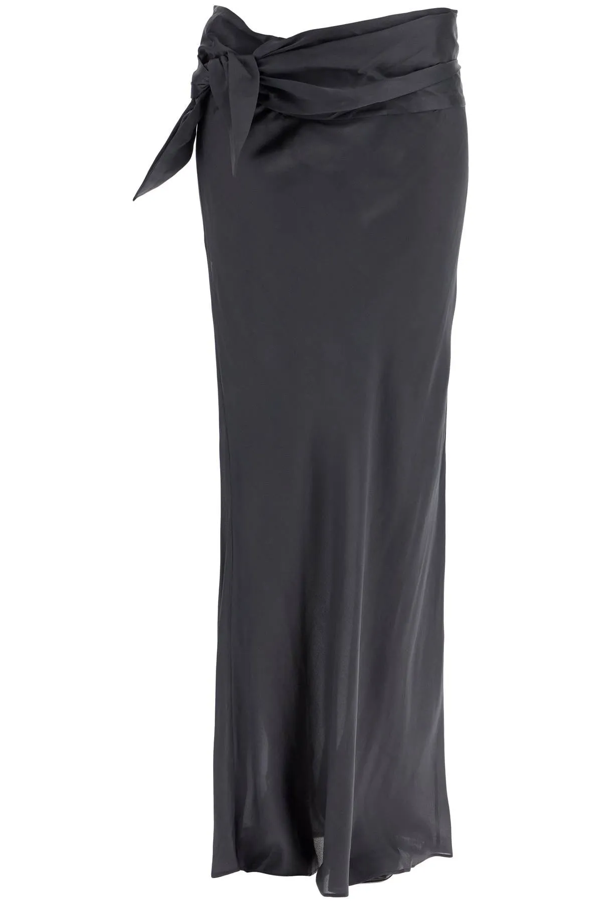 maxi skirt with knotted detail 24034080 CARBON GREY
