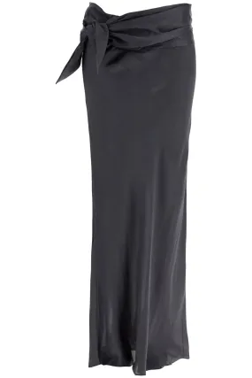 maxi skirt with knotted detail 24034080 CARBON GREY