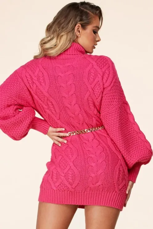 Maya Turtleneck Sweaterdress