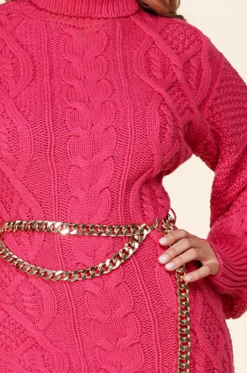 Maya Turtleneck Sweaterdress