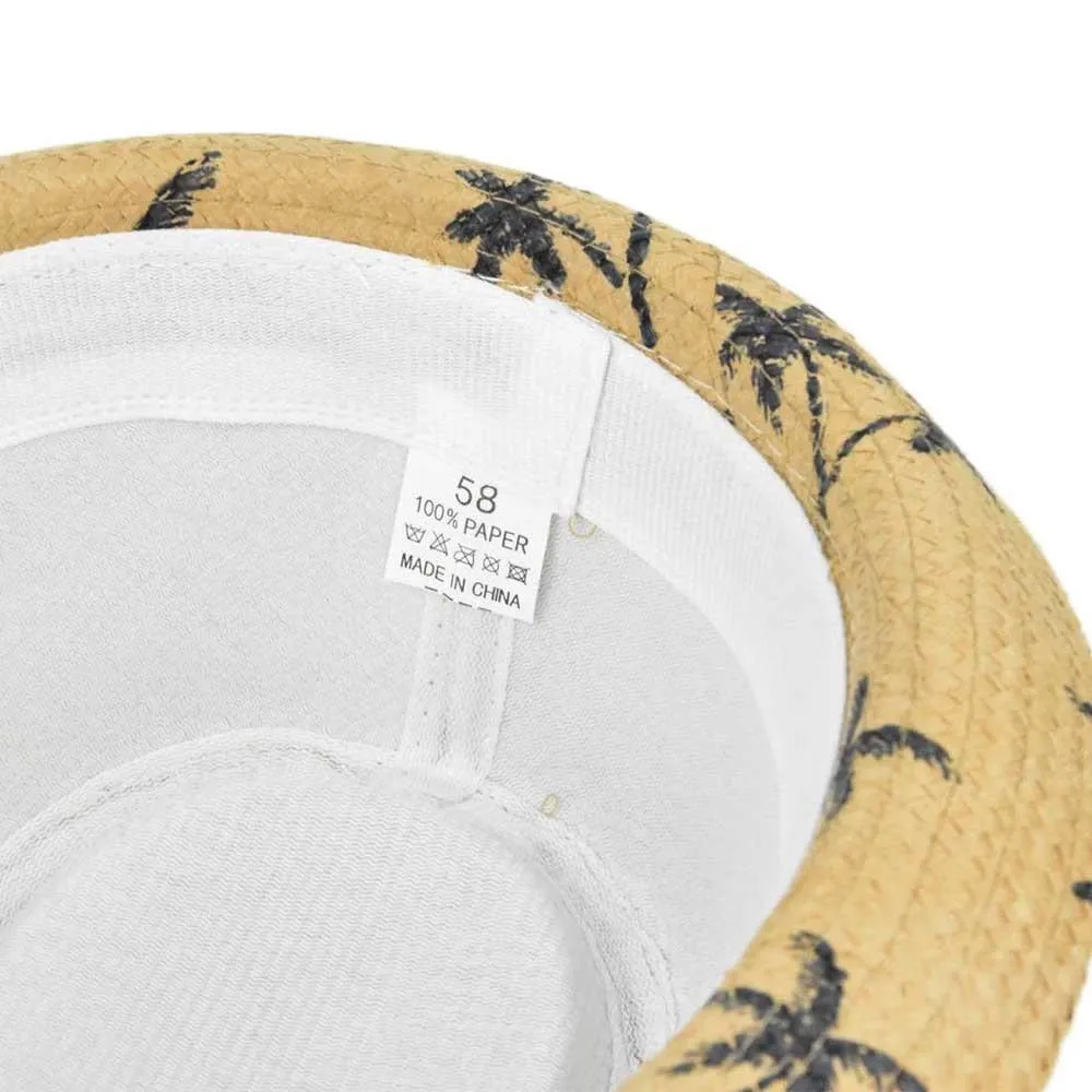 Men's Casual Beach Straw Jazz Hat 13637735YM