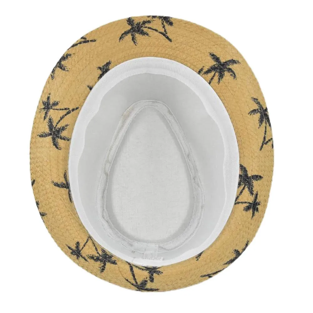Men's Casual Beach Straw Jazz Hat 13637735YM