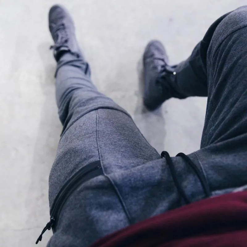 Men's Casual Cotton Sweatpants With Elastic Waist