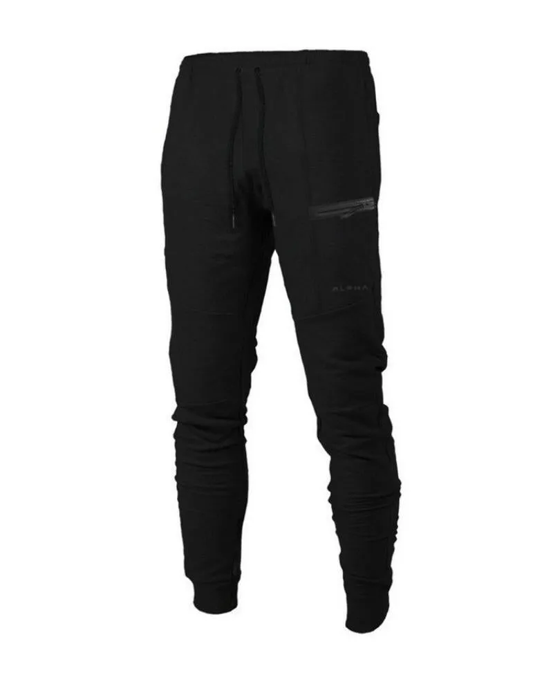 Men's Casual Cotton Sweatpants With Elastic Waist