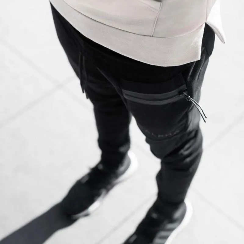 Men's Casual Cotton Sweatpants With Elastic Waist