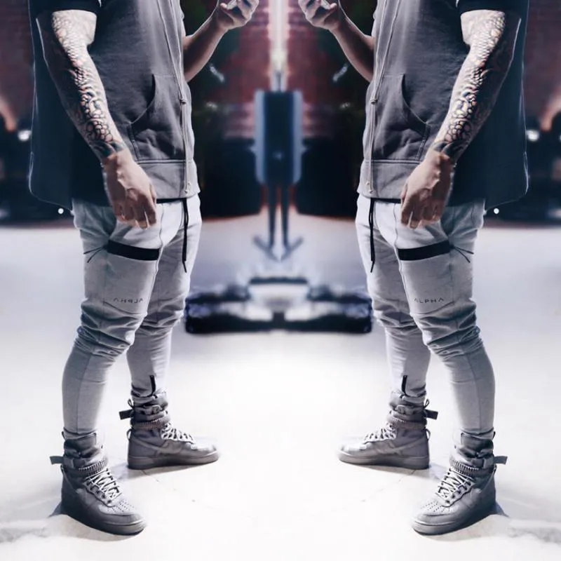 Men's Casual Cotton Sweatpants With Elastic Waist