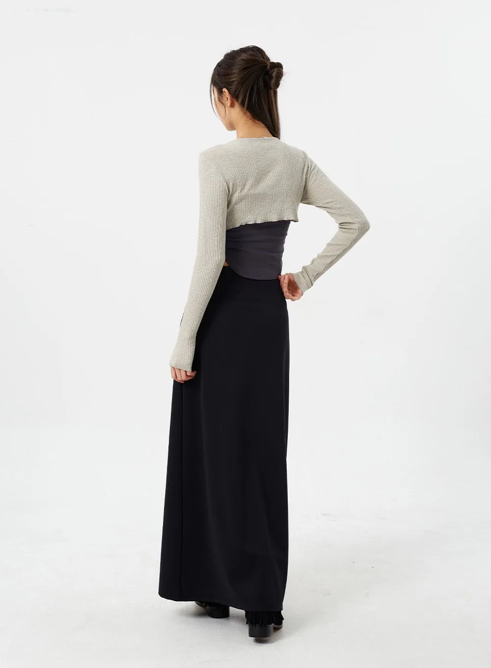 Mid-Rise Maxi Skirt CM307