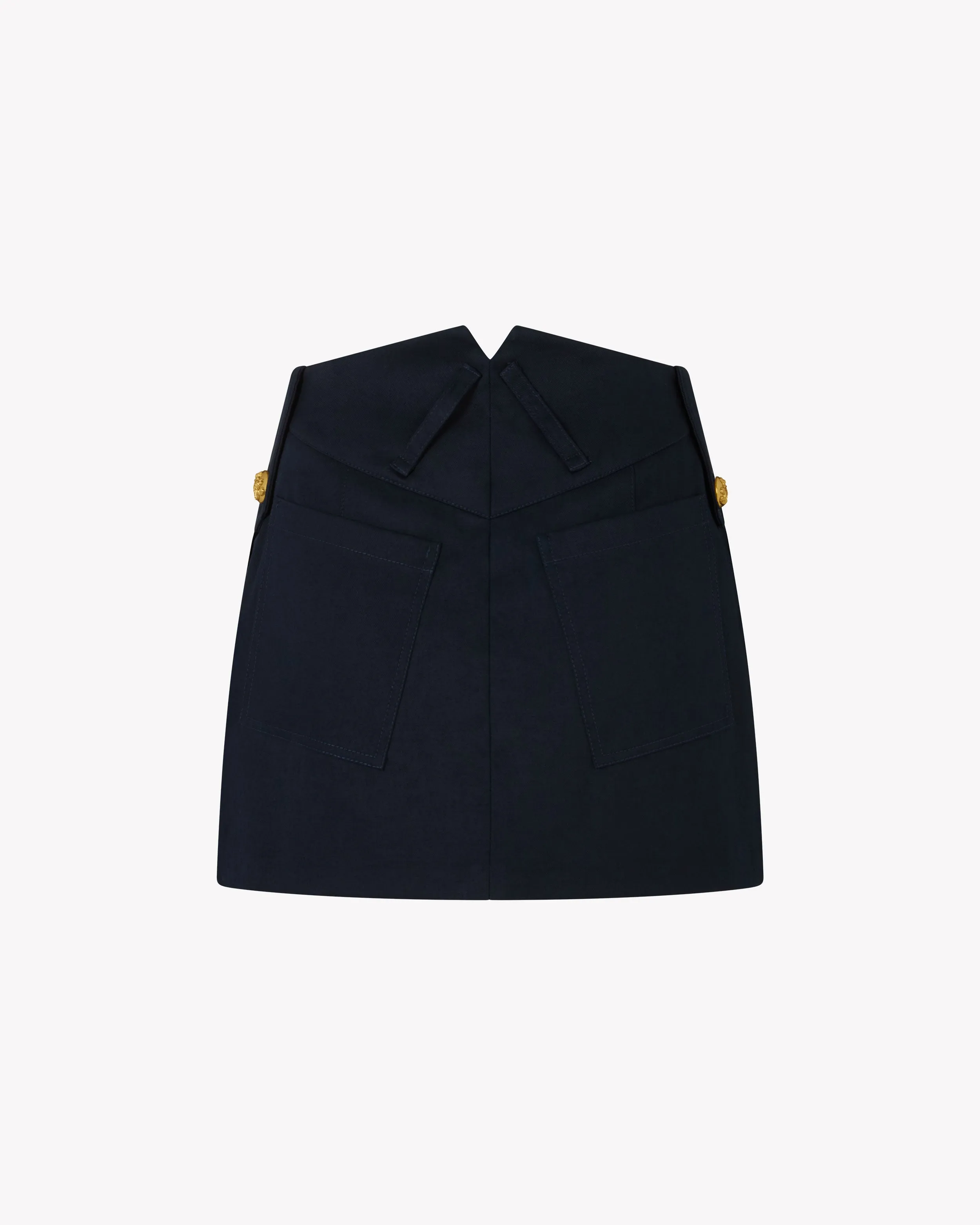 Military Mini Skirt - Midnight Navy