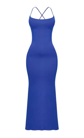 Ms Honey Sleeveless Halter Mermaid Maxi Dress