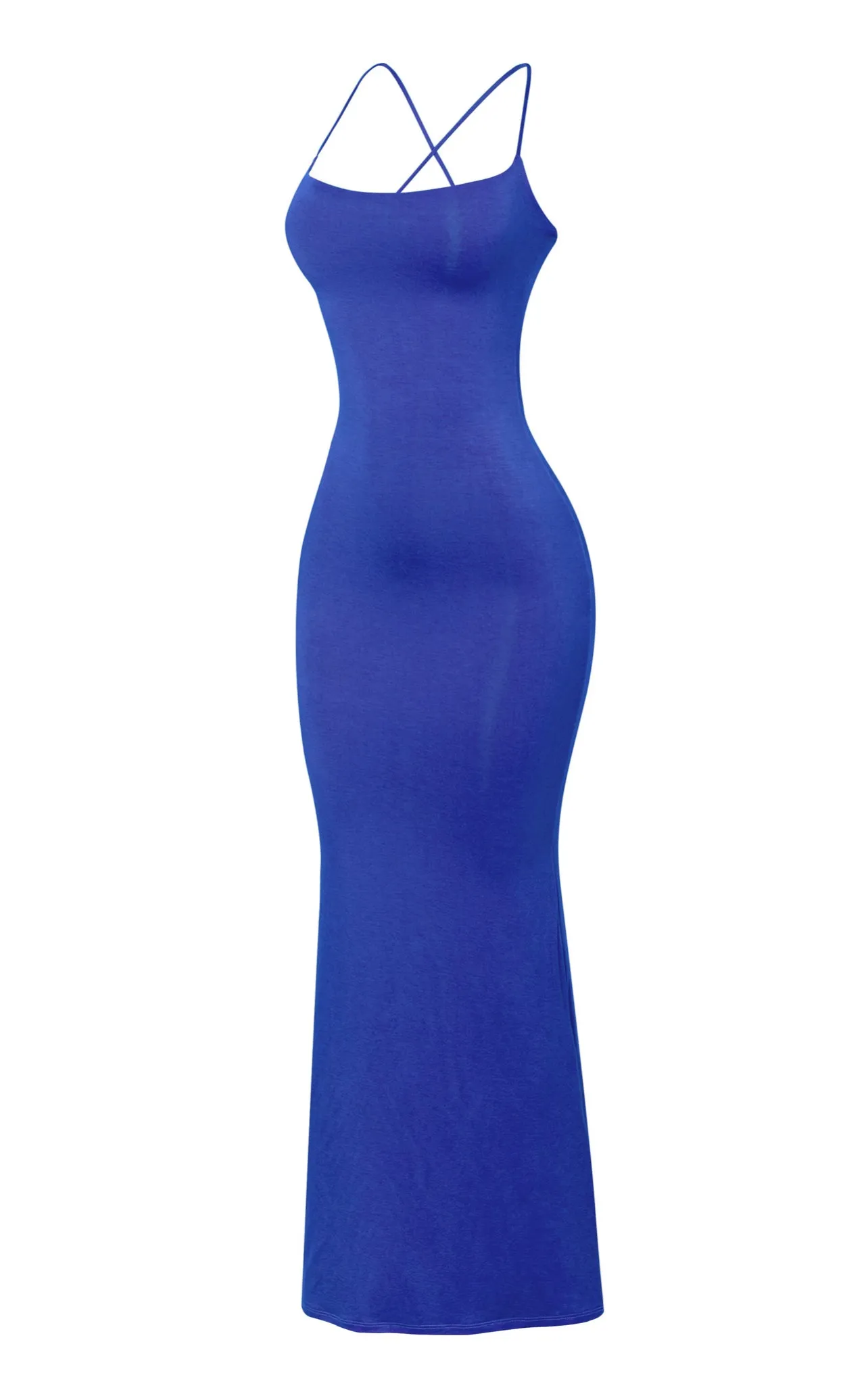 Ms Honey Sleeveless Halter Mermaid Maxi Dress