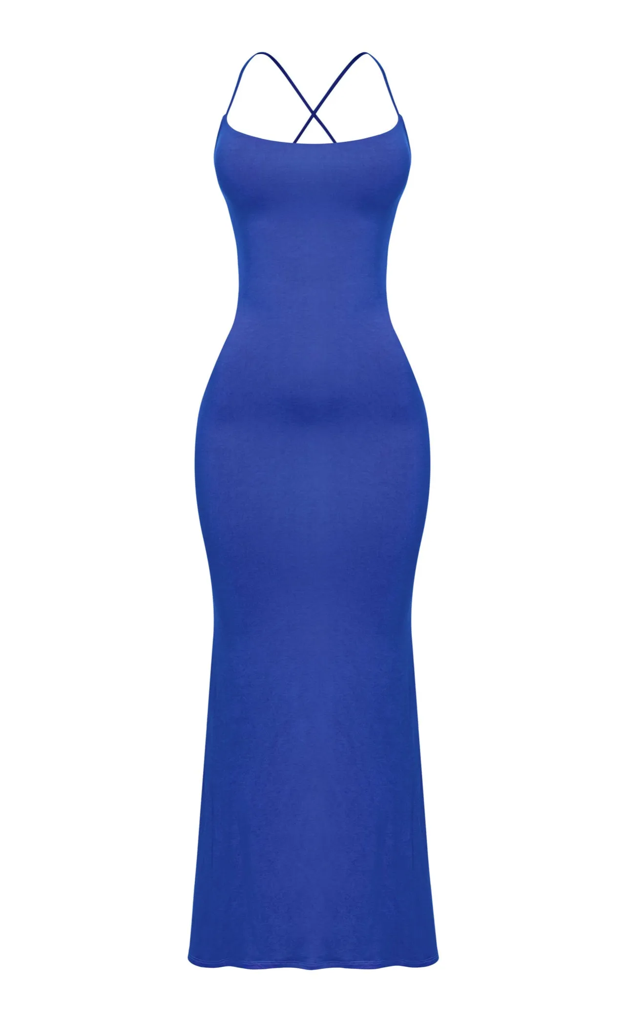 Ms Honey Sleeveless Halter Mermaid Maxi Dress